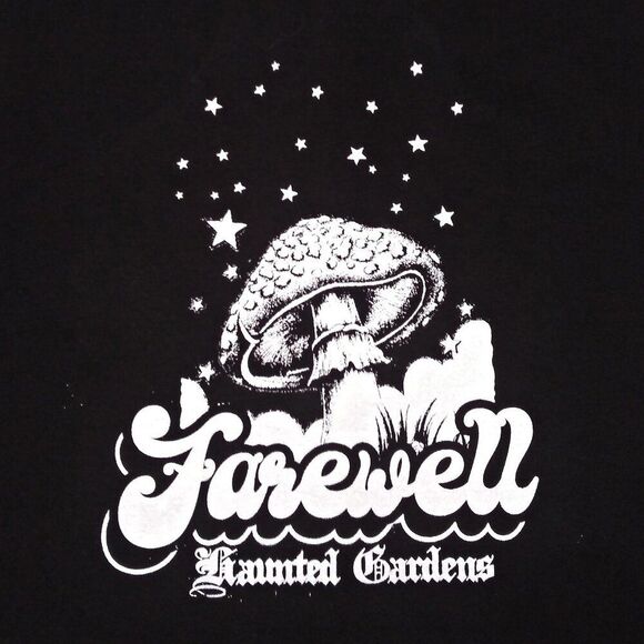 FAREWELL DIVISION Haunted Gardens Mushroom Crew T-Shirt Psychedelic Halloween XL - Picture 2 of 9